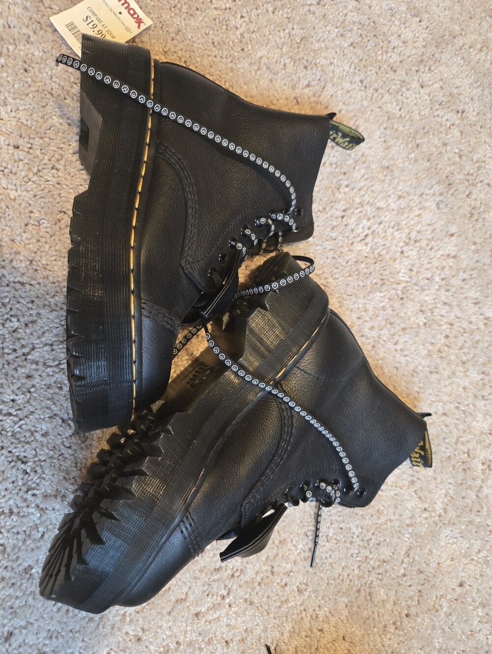 NWOB! Dr Martens Sinclair LAZY OAF- HAPPY SAD Platform Boots. Size 8 MAKE OFFER! - Picture 3 of 9